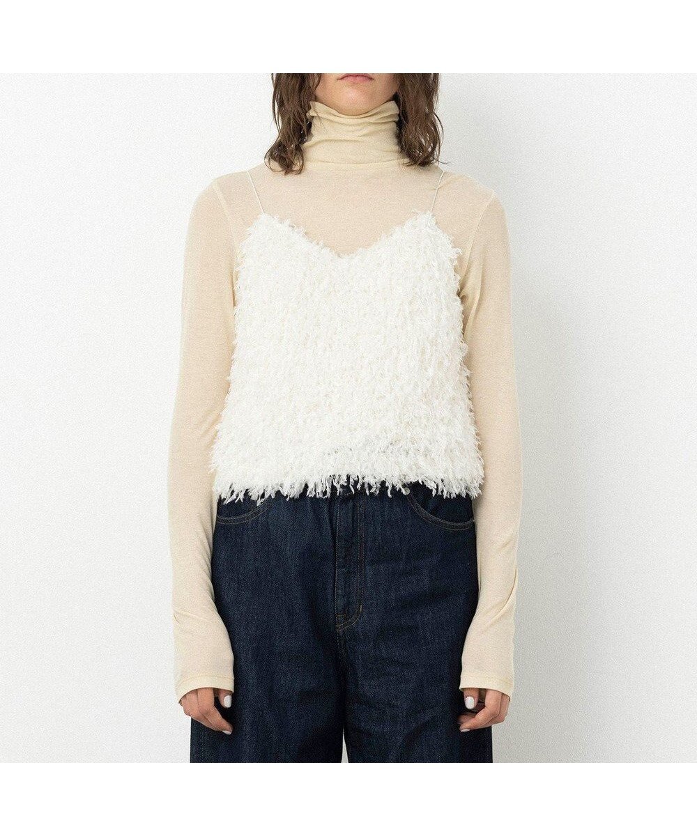 【ネイヴ/NAVE】の【Nave・洗える】フェザーフリンジ キャミソールブラウス インテリア・キッズ・メンズ・レディースファッション・服の通販 founy(ファニー) ファッション Fashion レディースファッション Fashion for Women トップス・カットソー Cut & Sew Tops キャミソール&ノースリーブ Camisoles & Sleeveless Tops シャツ・ブラウス・オフィスカジュアル Elegant Blouses & Button-Ups アクセサリー Fashion Accessories 洗える Machine Washable キャミソール Camisole, Spaghetti Strap Top シンプル Simple, Minimal スニーカー Sneakers, Trainers スリット Slit, Slit Detail セットアップ Set-Up, Coordinated Outfit タートル Turtleneck, Turtle Collar ダウン Down, Puffer トレンド Trend, Trending Now ビスチェ Bustier, Corset Top フィット Fit, Slim Fit フェザーヤーン Feather Yarn, Fluffy Yarn ベーシック Basic, Essential ボトム Bottoms, Lower Wear A/W・秋冬 Autumn/Winter アイボリー系|ID: prp329100004866526 ipo3291000000036244184