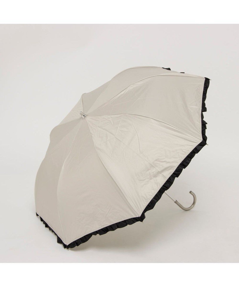 【アンビリオン/UNBILLION】のカシュネ cachenez / 【晴雨兼用】【日傘】UV カット率99%以上 PUバイカラーフリルトップレス折りたたみ傘 インテリア・キッズ・メンズ・レディースファッション・服の通販 founy(ファニー) ファッション Fashion レディースファッション Fashion for Women レイングッズ・傘・晴雨兼用傘 Umbrellas & Rain Gear アクセサリー Fashion Accessories 傘 Umbrella, Parasol スカーフ Scarf, Neckwear ハンド Hand, Handmade 帽子 Hat, Headwear 日傘 Parasol, UV Umbrella モチーフ Motif, Design Theme 再入荷 Restock / Back in Stock ベージュ|ID: prp329100004866533 ipo3291000000036244489