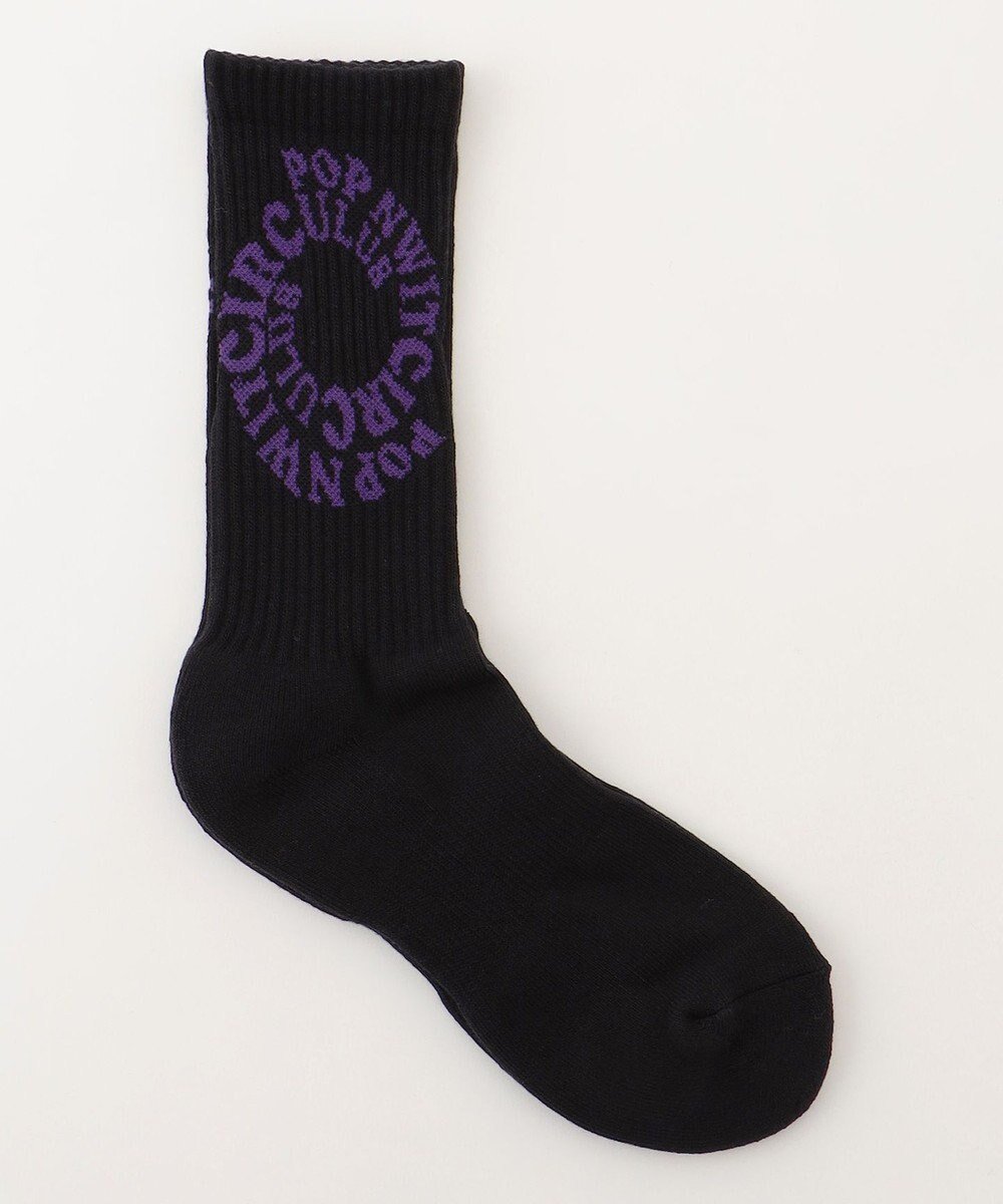 【ピーダブリュサーキュラス/PW CIRCULUS】の【WOMEN】【土踏まずをサポート】PWサークルロゴ リブソックス インテリア・キッズ・メンズ・レディースファッション・服の通販 founy(ファニー) 　ファッション　Fashion　レディースファッション　Fashion for Women　ソックス&靴下　Socks & Hosiery　レッグウェア・ストッキング　Legwear & Hosiery　2024年　2024　2024-2025秋冬・A/W　Autumn/Winter 2024–25 AW24–25　クッション　Cushion, Throw Pillow　クール　Cool, Chic　サークル　Circle, Round Design　ソックス　Socks, Hosiery　ブラック系|ID: prp329100004866561 ipo3291000000036245317