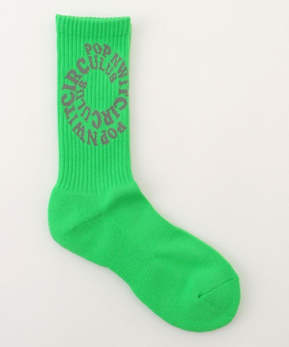 【ピーダブリュサーキュラス/PW CIRCULUS】の【WOMEN】【土踏まずをサポート】PWサークルロゴ リブソックス インテリア・キッズ・メンズ・レディースファッション・服の通販 founy(ファニー) 　ファッション　Fashion　レディースファッション　Fashion for Women　ソックス&靴下　Socks & Hosiery　レッグウェア・ストッキング　Legwear & Hosiery　2024年　2024　2024-2025秋冬・A/W　Autumn/Winter 2024–25 AW24–25　クッション　Cushion, Throw Pillow　クール　Cool, Chic　サークル　Circle, Round Design　ソックス　Socks, Hosiery　ライトグリーン系|ID: prp329100004866561 ipo3291000000036245322