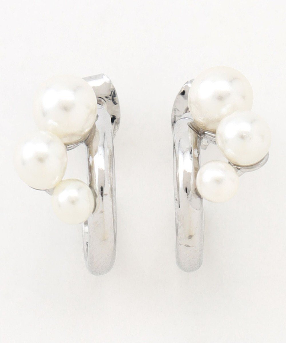 【エニー/ANY】の【WEB限定】パールフープピアス(両耳用) インテリア・キッズ・メンズ・レディースファッション・服の通販 founy(ファニー) 　ファッション　Fashion　レディースファッション　Fashion for Women　アクセサリー　Fashion Accessories　コンパクト　Compact, Small Size　パール　Pearl, Pearl Accent　フープ　Hoop, Hoop Earrings　メタル　Metal, Metal Parts　再入荷　Restock / Back in Stock　おすすめ　Recommended / Our Picks　セレモニー　Ceremony　ギフト プレゼント　Gift / Present　シルバー|ID: prp329100004866563 ipo3291000000036245448