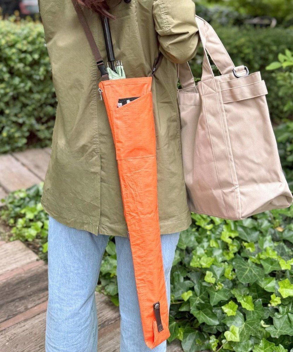 【ルートート/ROOTOTE】の6746【傘用トート 長傘】/ SN.CASAカーサ.ナガ-A インテリア・キッズ・メンズ・レディースファッション・服の通販 founy(ファニー) 　ファッション　Fashion　レディースファッション　Fashion for Women　バッグ　Bags　レイングッズ・傘・晴雨兼用傘　Umbrellas & Rain Gear　コンパクト　Compact, Small Size　傘　Umbrella, Parasol　ショルダー　Shoulder, Shoulder Strap　ポケット　Pocket, Pocket Detail　05:オレンジ|ID: prp329100004866565 ipo3291000000036245501