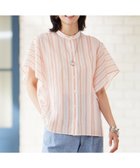 【自由区/JIYU-KU】の【接触冷感・吸水速乾・洗える】ナチュラルリネンフレア袖 シャツ 人気、トレンドファッション・服の通販 founy(ファニー) ファッション Fashion レディースファッション Fashion for Women トップス・カットソー Cut & Sew Tops シャツ・ブラウス・オフィスカジュアル Elegant Blouses & Button-Ups シンプル Simple, Minimal ドレープ Drape, Draping Fabric フェミニン Feminine, Girly フレア Flare, Flared リネン Linen, Linen Fabric 吸水 Absorbent, Quick-Dry 夏 Summer 春 Spring S/S・春夏 SS, Spring/Summer, Warm Season 洗える Machine Washable thumbnail ホワイト×オレンジ|ID: prp329100004866569 ipo3291000000036245638