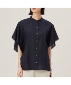 【自由区/JIYU-KU】の【接触冷感・吸水速乾・洗える】ナチュラルリネンフレア袖 シャツ 人気、トレンドファッション・服の通販 founy(ファニー) ファッション Fashion レディースファッション Fashion for Women トップス・カットソー Cut & Sew Tops シャツ・ブラウス・オフィスカジュアル Elegant Blouses & Button-Ups シンプル Simple, Minimal ドレープ Drape, Draping Fabric フェミニン Feminine, Girly フレア Flare, Flared リネン Linen, Linen Fabric 吸水 Absorbent, Quick-Dry 夏 Summer 春 Spring S/S・春夏 SS, Spring/Summer, Warm Season 洗える Machine Washable thumbnail ネイビー|ID: prp329100004866569 ipo3291000000036245641
