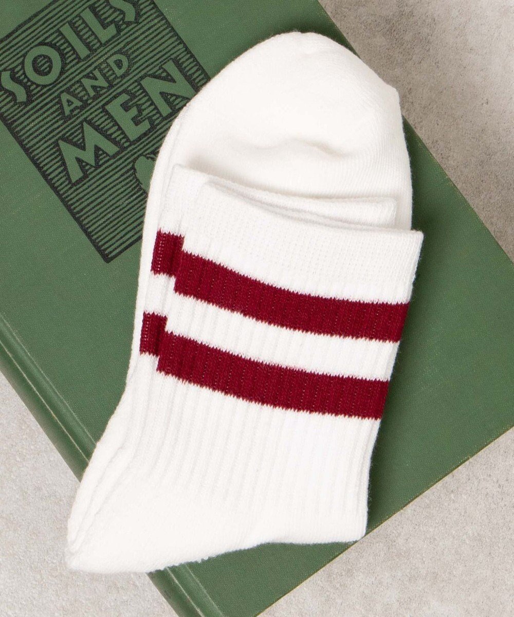 【ウィゴー/WEGO】の2ラインソックス インテリア・キッズ・メンズ・レディースファッション・服の通販 founy(ファニー) 　ファッション　Fashion　レディースファッション　Fashion for Women　ソックス&靴下　Socks & Hosiery　レッグウェア・ストッキング　Legwear & Hosiery　ソックス　Socks, Hosiery　フィット　Fit, Slim Fit　ワンポイント　One Point, Statement Accent　ワイン|ID: prp329100004866570 ipo3291000000036245674