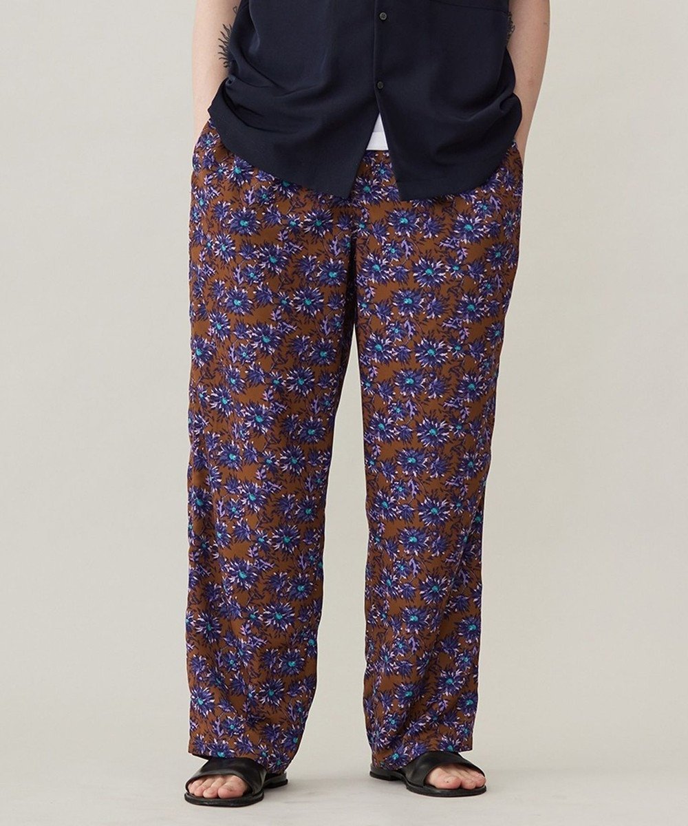 【アンフィーロ/UNFILO / MEN】のTORO TORO イージー ワイドパンツ 24年春夏商品 インテリア・キッズ・メンズ・レディースファッション・服の通販 founy(ファニー) 　ファッション　Fashion　メンズファッション　Fashion for Men　ボトムス　Bottoms　ショート　Short, Short Length　ドレープ　Drape, Draping Fabric　リラックス　Relax, Relaxed Fit　ワイド　Wide, Wide Fit　エレガント 上品　Elegant　夏　Summer　抗菌　Antibacterial, Bacteria-Resistant　春　Spring　S/S・春夏　SS, Spring/Summer, Warm Season　無地　Plain, Solid Color　花柄青|ID: prp329100004866814 ipo3291000000036250287