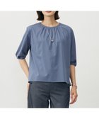 【ジェイ プレス/J.PRESS】の【洗える】ブラウスライクジャージー カットソー 人気、トレンドファッション・服の通販 founy(ファニー) ファッション Fashion レディースファッション Fashion for Women トップス・カットソー Cut & Sew Tops シャツ・ブラウス・オフィスカジュアル Elegant Blouses & Button-Ups ロングTシャツ・Tシャツ Longline T-Shirts & Tees カットソー・ベーシックTシャツ Cut-and-Sewn Tops / Stretch Tees & Basics カットソー Cut and Sewn Top ギャザー Gathered, Ruffled フィット Fit, Slim Fit 夏 Summer 春 Spring S/S・春夏 SS, Spring/Summer, Warm Season 洗える Machine Washable thumbnail ダルブルー系|ID: prp329100004866820 ipo3291000000036250352