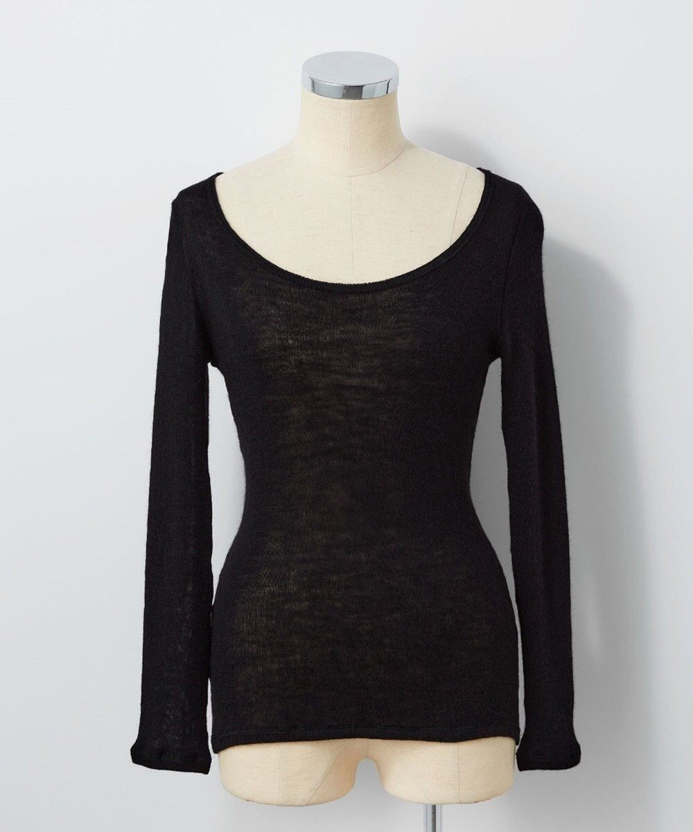 【トック/TOQUE】の〈大草直子さんアドバイザー〉ロイヤルベビーアルパカ針抜きスムスインナートップス インテリア・キッズ・メンズ・レディースファッション・服の通販 founy(ファニー) ファッション Fashion レディースファッション Fashion for Women トップス・カットソー Cut & Sew Tops ニット Knit Tops & Sweaters アンダー Underwear Essentials インナー Innerwear ネップ Nepp, Slub Yarn 別注 Limited Edition, Custom Order A/W・秋冬 Autumn/Winter ブラック|ID: prp329100004866831 ipo3291000000036250400