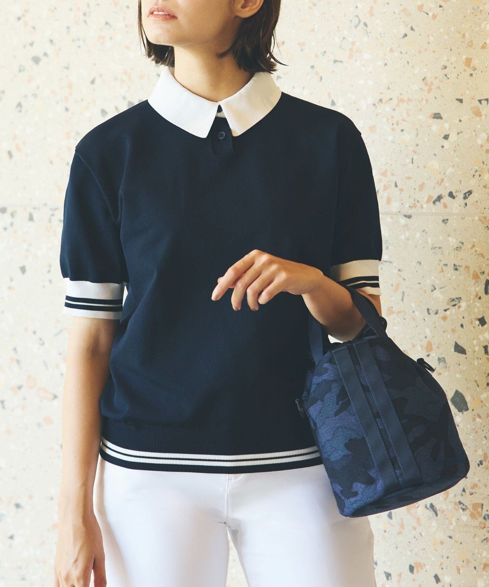 【ゼロハリバートン/ZERO HALLIBURTON】の【セットアップ可能】 ニットポロシャツ ZHG-W4A 7d 82879 ゴルフウェア インテリア・キッズ・メンズ・レディースファッション・服の通販 founy(ファニー) ファッション Fashion レディースファッション Fashion for Women トップス・カットソー Cut & Sew Tops ニット Knit Tops & Sweaters シャツ・ブラウス・オフィスカジュアル Elegant Blouses & Button-Ups ポロシャツ・きれいめカジュアル Smart-Casual Polo Tops セットアップ Matching Sets レディーストップス・ブラウス Tops & Blouses / Assorted Women's Tops ゴルフ Golf セットアップ Set-Up, Coordinated Outfit ポロシャツ Polo Shirt, Collared Tee A/W・秋冬 Autumn/Winter ネイビー|ID: prp329100004866837 ipo3291000000036250436