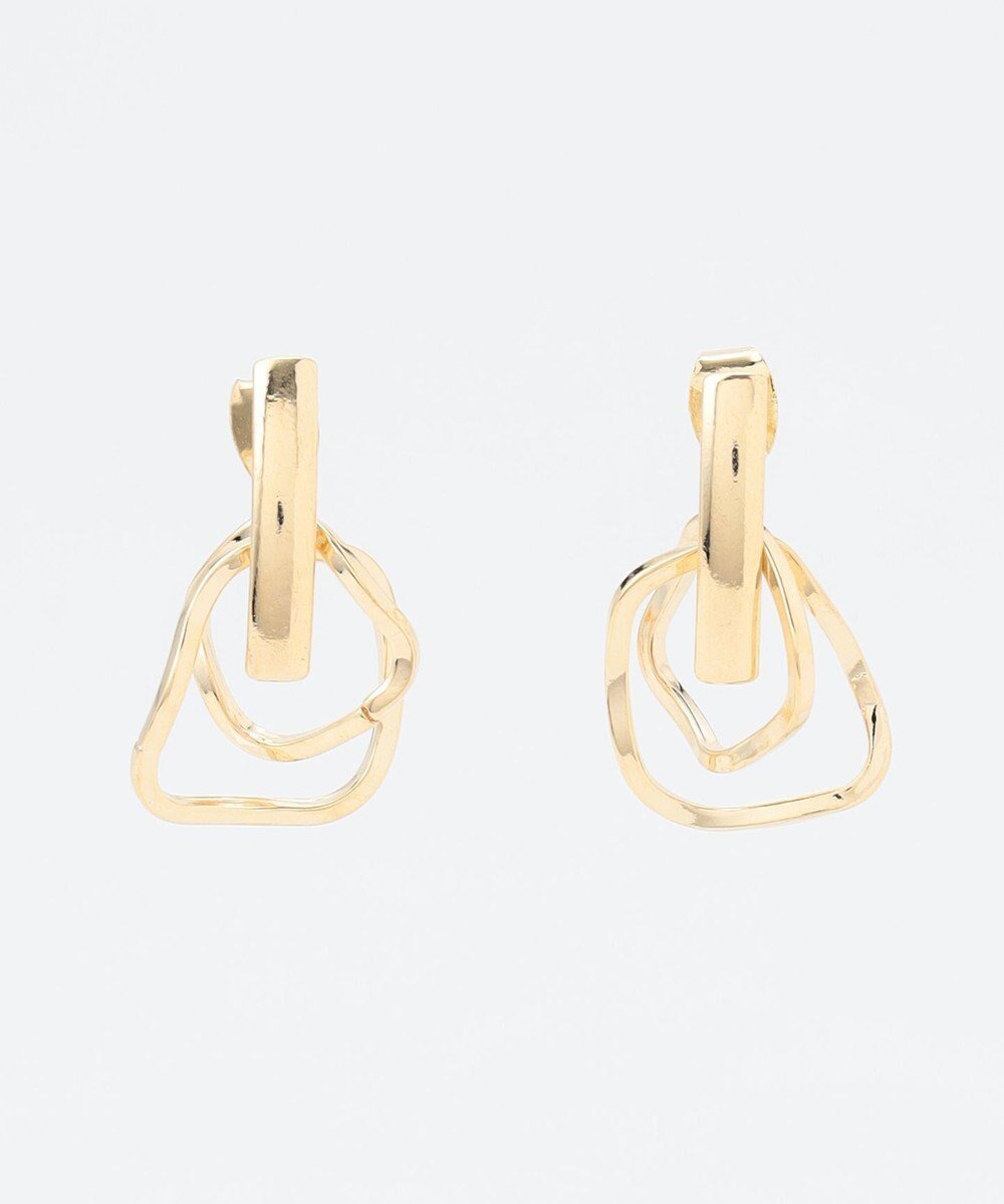 【エニー/ANY】の【WEB限定】オーバルダブルリングピアス(両耳用) インテリア・キッズ・メンズ・レディースファッション・服の通販 founy(ファニー) 　ファッション　Fashion　レディースファッション　Fashion for Women　ジュエリー　Jewelry　ファッションリング　Fashion Rings　おすすめ　Recommended / Our Picks　アクセサリー　Fashion Accessories　ギフト プレゼント　Gift / Present　再入荷　Restock / Back in Stock　ライトゴールド|ID: prp329100004866838 ipo3291000000036250441