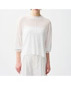 【アンクレイヴ/uncrave】のシアーハイツイストリブ ドルマントップス 人気、トレンドファッション・服の通販 founy(ファニー) ファッション Fashion レディースファッション Fashion for Women トップス・カットソー Cut & Sew Tops シャツ・ブラウス・オフィスカジュアル Elegant Blouses & Button-Ups ロングTシャツ・Tシャツ Longline T-Shirts & Tees カットソー・ベーシックTシャツ Cut-and-Sewn Tops / Stretch Tees & Basics イレギュラー Irregular Design カットソー Cut and Sewn Top グラデーション Gradient, Ombre シアー Sheer, See-Through 夏 Summer 春 Spring S/S・春夏 SS, Spring/Summer, Warm Season thumbnail オフ|ID: prp329100004866844 ipo3291000000036250469