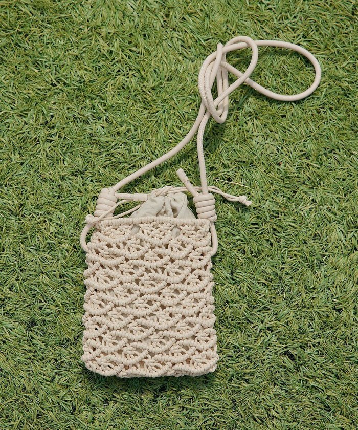 【ティアクラッセ/Tiaclasse】のマクラメショルダーバッグ インテリア・キッズ・メンズ・レディースファッション・服の通販 founy(ファニー) https://founy.com/ ファッション Fashion レディースファッション Fashion for Women バッグ Bags アクセサリー Fashion Accessories 春 Spring 秋 Autumn カーディガン Cardigan, Knitwear コンパクト Compact, Small Size 巾着 Drawstring Bag, Kinchaku ショルダー Shoulder, Shoulder Strap チュニック Tunic, Long Top トラベル Travel, Travel Gear ハンド Hand, Handmade フェイクレザー Faux Leather, PU Leather ポシェット Pochette, Mini Bag ポーチ Pouch, Small Case 再入荷 Restock / Back in Stock 夏 Summer 旅行 Travel スマホケース Smartphone Case ギフト プレゼント Gift / Present 新作・新入荷 New Arrivals / New In |ID: prp329100004866852 ipo3291000000036250531