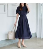 【ティアクラッセ/Tiaclasse】の【セットアップ対応・洗える】シアーチェックブラウス ネイビー|ID: prp329100004866855 ipo3291000000036250548