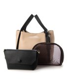 【アンビリオン/UNBILLION】のカシュカシュ cachecache / ミニショルダー付きソフトレザー調ミニトートバッグ 人気、トレンドファッション・服の通販 founy(ファニー) ファッション Fashion レディースファッション Fashion for Women バッグ Bags カラフル Colorful Design ショルダー Shoulder, Shoulder Strap ハンド Hand, Handmade ポーチ Pouch, Small Case ミックス Mix, Mixed Style メッシュ Mesh, Net Fabric モチーフ Motif, Design Theme 再入荷 Restock / Back in Stock thumbnail ベージュミックス|ID: prp329100004866856 ipo3291000000036250551