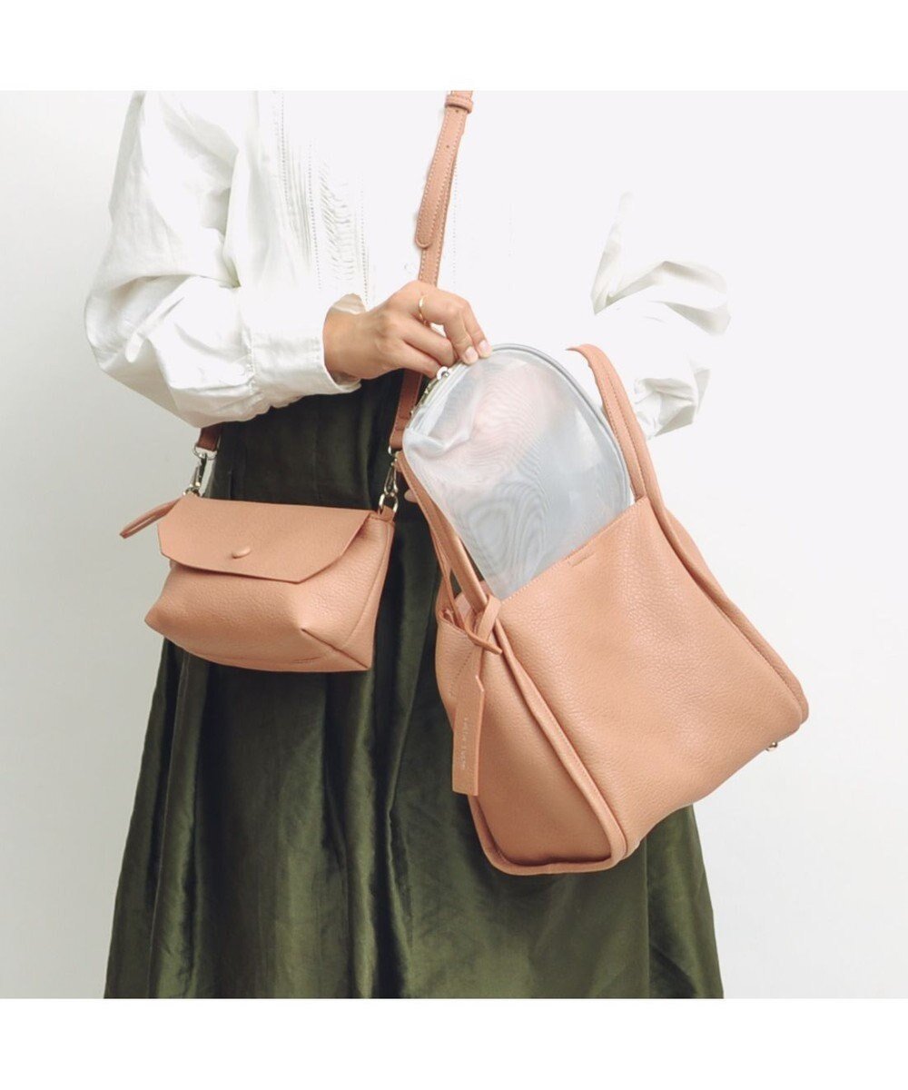 【アンビリオン/UNBILLION】のカシュカシュ cachecache / ミニショルダー付きソフトレザー調ミニトートバッグ インテリア・キッズ・メンズ・レディースファッション・服の通販 founy(ファニー) 　ファッション　Fashion　レディースファッション　Fashion for Women　バッグ　Bags　カラフル　Colorful Design　ショルダー　Shoulder, Shoulder Strap　ハンド　Hand, Handmade　ポーチ　Pouch, Small Case　ミックス　Mix, Mixed Style　メッシュ　Mesh, Net Fabric　モチーフ　Motif, Design Theme　再入荷　Restock / Back in Stock　ピンク|ID: prp329100004866856 ipo3291000000036250557