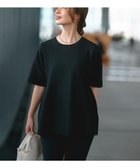 【アンフィーロ 自由区/UNFILO】のハーフスリーブ ペプラムニット 人気、トレンドファッション・服の通販 founy(ファニー) ファッション Fashion レディースファッション Fashion for Women トップス・カットソー Cut & Sew Tops ニット Knit Tops & Sweaters ウォッシャブル Machine Washable ストレッチ Stretch, Stretchy Fabric スリーブ Sleeve, Long Sleeve / Short Sleeve セーター Sweater, Knitwear ハーフ Half, Half-Length フォルム Silhouette, Form ペプラム Peplum, Flared Hem 夏 Summer 春 Spring S/S・春夏 SS, Spring/Summer, Warm Season 洗える Machine Washable 軽量 Lightweight, Ultra Light thumbnail ブラック|ID: prp329100004866857 ipo3291000000036250563