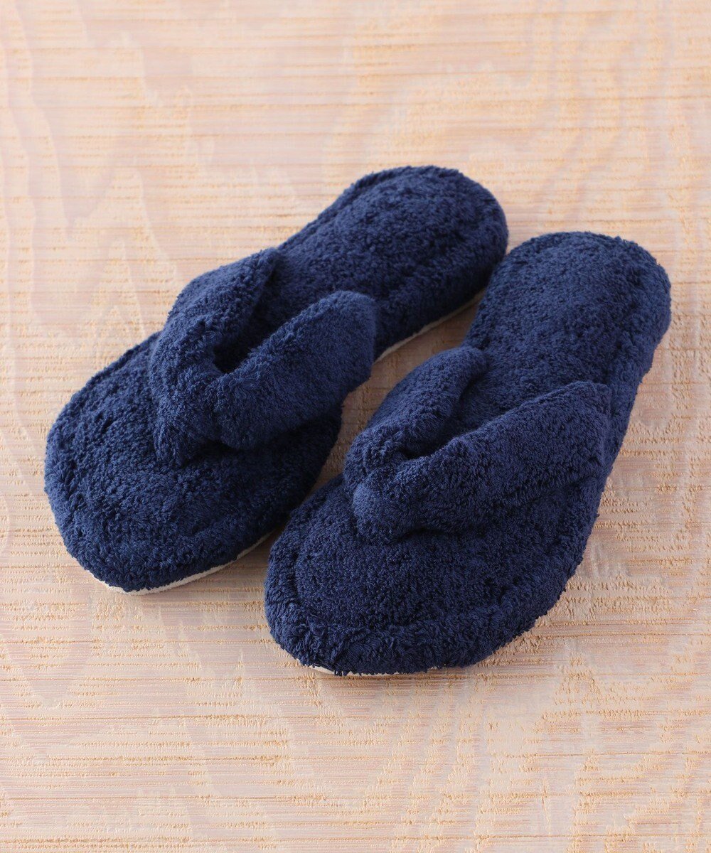 【ウチノ/UCHINO】のタオルサンダルスリッパ「リラックス」【Lサイズ25-27cm】 インテリア・キッズ・メンズ・レディースファッション・服の通販 founy(ファニー) 　ファッション　Fashion　レディースファッション　Fashion for Women　洗える　Machine Washable　吸水　Absorbent, Quick-Dry　抗菌　Antibacterial, Bacteria-Resistant　サンダル　Sandals, Summer Shoes　シューズ　Shoes, Footwear　スリッパ　Slippers, Room Shoes　タオル　Towel, Bath Towel　バランス　Balance, Style Balance　フィット　Fit, Slim Fit　リラックス　Relax, Relaxed Fit　おすすめ　Recommended / Our Picks　ネイビーブルー|ID: prp329100004866863 ipo3291000000036250618