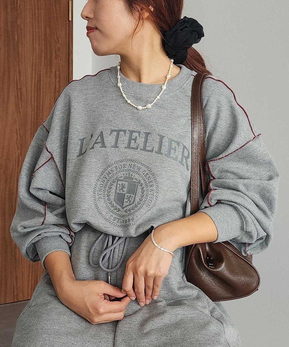 【クラフトスタンダードブティック/CRAFT STANDARD BOUTIQUE】の配色ロゴメロープルオーバー インテリア・キッズ・メンズ・レディースファッション・服の通販 founy(ファニー) 　ファッション　Fashion　レディースファッション　Fashion for Women　トップス・カットソー　Cut & Sew Tops　シャツ・ブラウス・オフィスカジュアル　Elegant Blouses & Button-Ups　ロングTシャツ・Tシャツ　Longline T-Shirts & Tees　カジュアルプルオーバー・ニットトップス　Pullovers & Knit Tops / Casual Pullovers　カットソー・ベーシックTシャツ　Cut-and-Sewn Tops / Stretch Tees & Basics　カットソー　Cut and Sewn Top　シンプル　Simple, Minimal　スウェット / スエット　Sweatshirt, Sweatwear　定番　Standard, Basic Item　フロント　Front, Front Design　プリント　Print, Printed Pattern　ポケット　Pocket, Pocket Detail　リメイク　Remake, Reconstructed　ロング　Long, Long-Length　冬　Winter / This Winter　A/W・秋冬　Autumn/Winter　おすすめ　Recommended / Our Picks　2024年　2024　エレガント 上品　Elegant　2024-2025秋冬・A/W　Autumn/Winter 2024–25 AW24–25　Gray Mixture|ID: prp329100004866867 ipo3291000000036250657