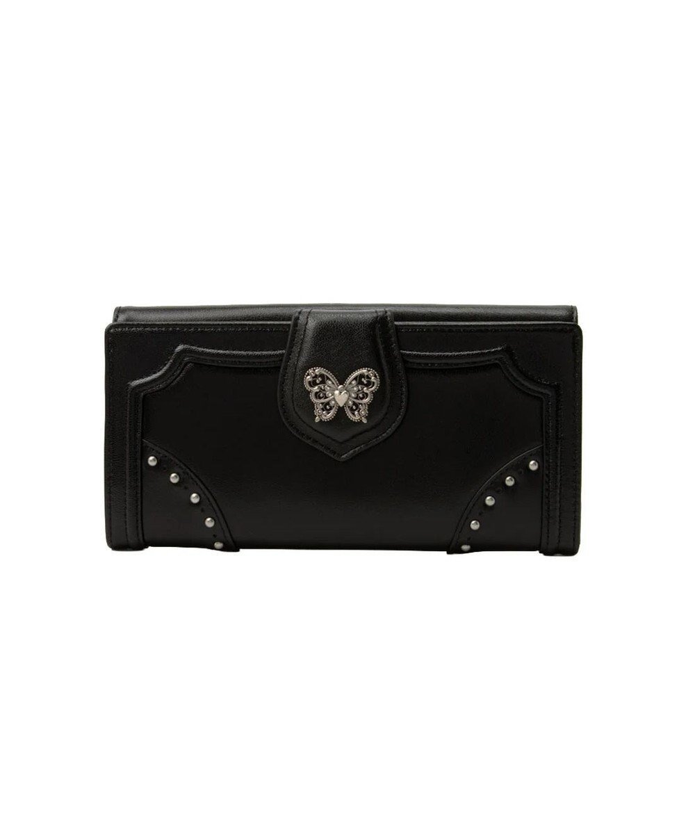 【アナスイ/ANNA SUI】のナーシャ フラップ長財布 インテリア・キッズ・メンズ・レディースファッション・服の通販 founy(ファニー) ファッション Fashion レディースファッション Fashion for Women ミニ財布・二つ折り財布 Wallets & Card Cases アンティーク Antique-Inspired クラシック Classic, Timeless Style クール Cool, Chic シルバー Silver, Metallic Silver バタフライ Butterfly, Butterfly Motif フォルム Silhouette, Form フォーマル Formal, Dressy フラップ Flap, Flap Pocket ブローチ Brooch, Pin Brooch ポケット Pocket, Pocket Detail エレガント 上品 Elegant 人気 Popular, Best Seller 定番 Standard, Basic Item 財布 Wallet, Purse クロ|ID: prp329100004866869 ipo3291000000036250720
