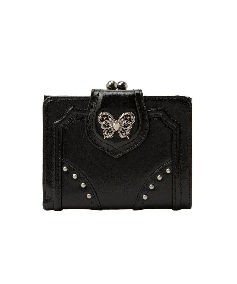 【アナスイ/ANNA SUI】のナーシャ 口金二つ折り財布 インテリア・キッズ・メンズ・レディースファッション・服の通販 founy(ファニー) ファッション Fashion レディースファッション Fashion for Women ミニ財布・二つ折り財布 Wallets & Card Cases アンティーク Antique-Inspired クラシック Classic, Timeless Style クール Cool, Chic シルバー Silver, Metallic Silver バタフライ Butterfly, Butterfly Motif フォルム Silhouette, Form フォーマル Formal, Dressy ブローチ Brooch, Pin Brooch ポケット Pocket, Pocket Detail エレガント 上品 Elegant 人気 Popular, Best Seller 定番 Standard, Basic Item 財布 Wallet, Purse クロ|ID: prp329100004866870 ipo3291000000036250729