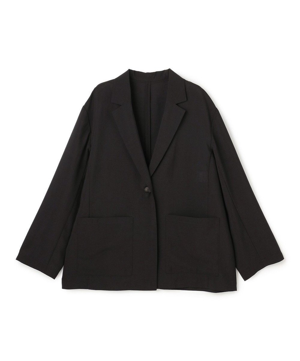 【アンフィーロ 自由区/UNFILO】のシアー オーバージャケット インテリア・キッズ・メンズ・レディースファッション・服の通販 founy(ファニー) 　ファッション　Fashion　レディースファッション　Fashion for Women　アウター　Coat / Outerwear Collection　レディースジャケット・軽アウター　Jackets　テーラードジャケット / 通勤・きれいめスタイル　Tailored Jackets & Blazers　春　Spring　軽量　Lightweight, Ultra Light　シアー　Sheer, See-Through　ジャケット　Jacket, Outerwear　長袖　Long Sleeve, Full Sleeve　メランジ　Melange, Mixed Yarn　S/S・春夏　SS, Spring/Summer, Warm Season　再入荷　Restock / Back in Stock　夏　Summer　新作・新入荷　New Arrivals / New In　ブラック|ID: prp329100004866885 ipo3291000000036250850