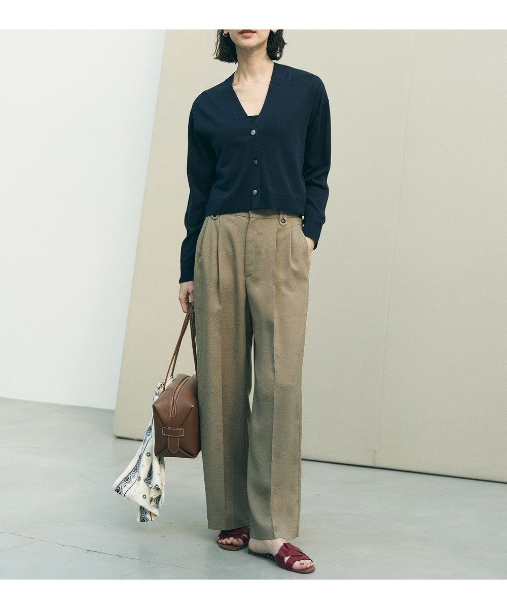 【アンフィーロ 自由区/UNFILO】の【セットアップ着用可】TENNEN TOUCH タックワイドパンツ インテリア・キッズ・メンズ・レディースファッション・服の通販 founy(ファニー) 　ファッション　Fashion　レディースファッション　Fashion for Women　セットアップ　Matching Sets　レディースパンツ・ボトムス　Pants & Trousers / Bottoms　春　Spring　ギャザー　Gathered, Ruffled　ストレッチ　Stretch, Stretchy Fabric　セットアップ　Set-Up, Coordinated Outfit　センター　Center, Center Line　ドレープ　Drape, Draping Fabric　定番　Standard, Basic Item　リラックス　Relax, Relaxed Fit　ループ　Loop, Loop Knit　ワイド　Wide, Wide Fit　S/S・春夏　SS, Spring/Summer, Warm Season　夏　Summer　ビジネス 仕事 通勤　Business / Work / Commuting　カーキ|ID: prp329100004866886 ipo3291000000036250858