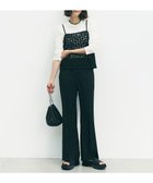 【アンフィーロ 自由区/UNFILO】の【セットアップ着用可/ウエストゴム】TENNEN TOUCH セミフレア パンツ ブラック|ID: prp329100004866887 ipo3291000000036250868