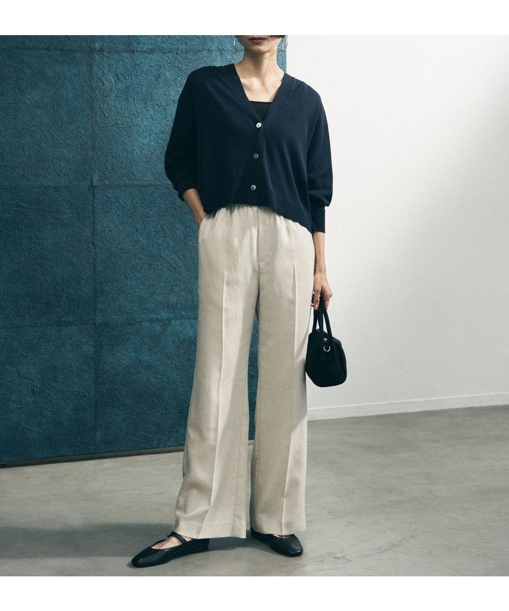 【アンフィーロ 自由区/UNFILO】の【セットアップ着用可/ウエストゴム】TENNEN TOUCH セミフレア パンツ インテリア・キッズ・メンズ・レディースファッション・服の通販 founy(ファニー) 　ファッション　Fashion　レディースファッション　Fashion for Women　セットアップ　Matching Sets　レディースパンツ・ボトムス　Pants & Trousers / Bottoms　春　Spring　ストレッチ　Stretch, Stretchy Fabric　セットアップ　Set-Up, Coordinated Outfit　センター　Center, Center Line　ドレープ　Drape, Draping Fabric　定番　Standard, Basic Item　バランス　Balance, Style Balance　フレア　Flare, Flared　ボトム　Bottoms, Lower Wear　リラックス　Relax, Relaxed Fit　S/S・春夏　SS, Spring/Summer, Warm Season　夏　Summer　ビジネス 仕事 通勤　Business / Work / Commuting　ベージュ|ID: prp329100004866887 ipo3291000000036250870