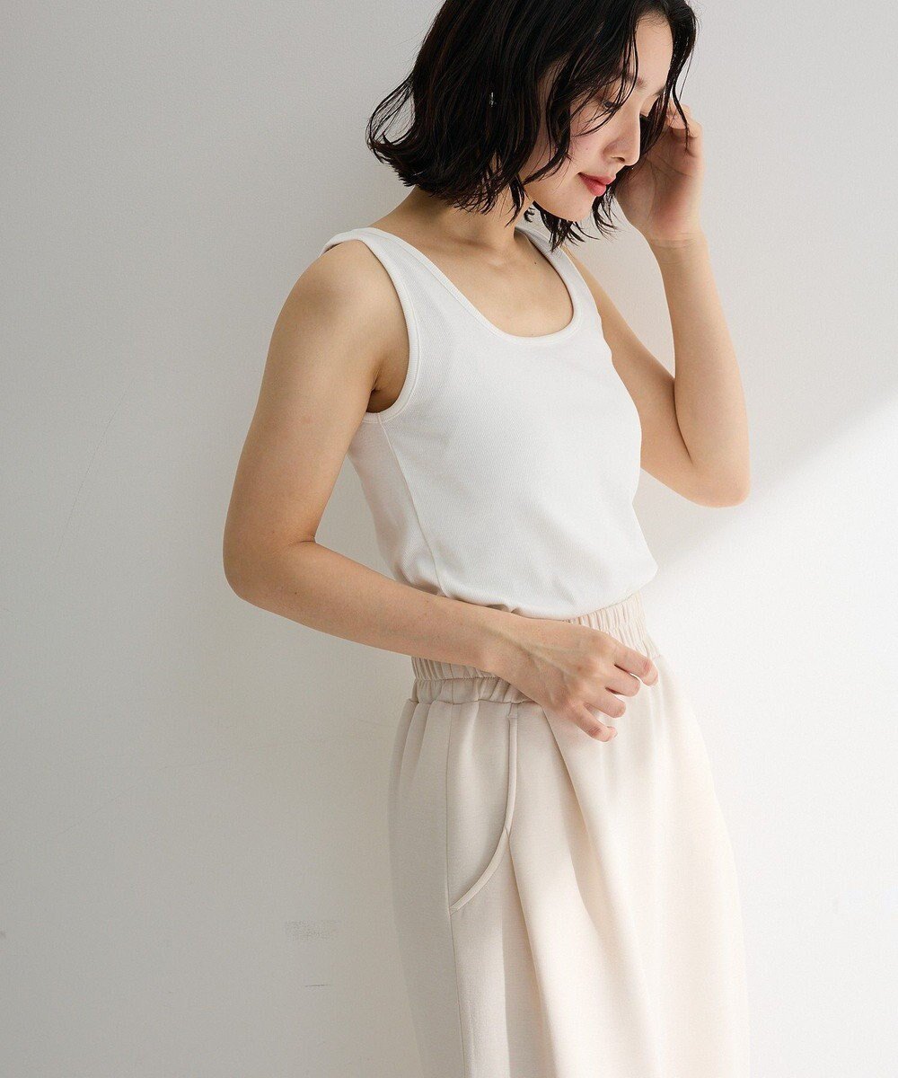 【グリーンパークス/Green Parks】の機能付テレコリブタンクトップ インテリア・キッズ・メンズ・レディースファッション・服の通販 founy(ファニー) ファッション Fashion レディースファッション Fashion for Women トップス・カットソー Cut & Sew Tops シンプル Simple, Minimal タンク Tank Top, Sleeveless Top フィット Fit, Slim Fit ベーシック Basic, Essential ポケット Pocket, Pocket Detail エレガント 上品 Elegant 夏 Summer 抗菌 Antibacterial, Bacteria-Resistant 春 Spring S/S・春夏 SS, Spring/Summer, Warm Season Off White|ID: prp329100004866896 ipo3291000000036250931