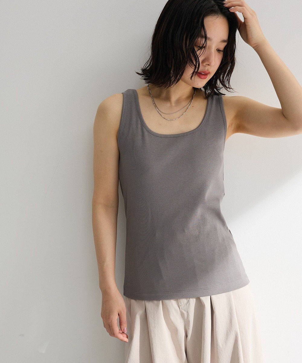 【グリーンパークス/Green Parks】の機能付テレコリブタンクトップ インテリア・キッズ・メンズ・レディースファッション・服の通販 founy(ファニー) ファッション Fashion レディースファッション Fashion for Women トップス・カットソー Cut & Sew Tops シンプル Simple, Minimal タンク Tank Top, Sleeveless Top フィット Fit, Slim Fit ベーシック Basic, Essential ポケット Pocket, Pocket Detail エレガント 上品 Elegant 夏 Summer 抗菌 Antibacterial, Bacteria-Resistant 春 Spring S/S・春夏 SS, Spring/Summer, Warm Season Gray|ID: prp329100004866896 ipo3291000000036250932