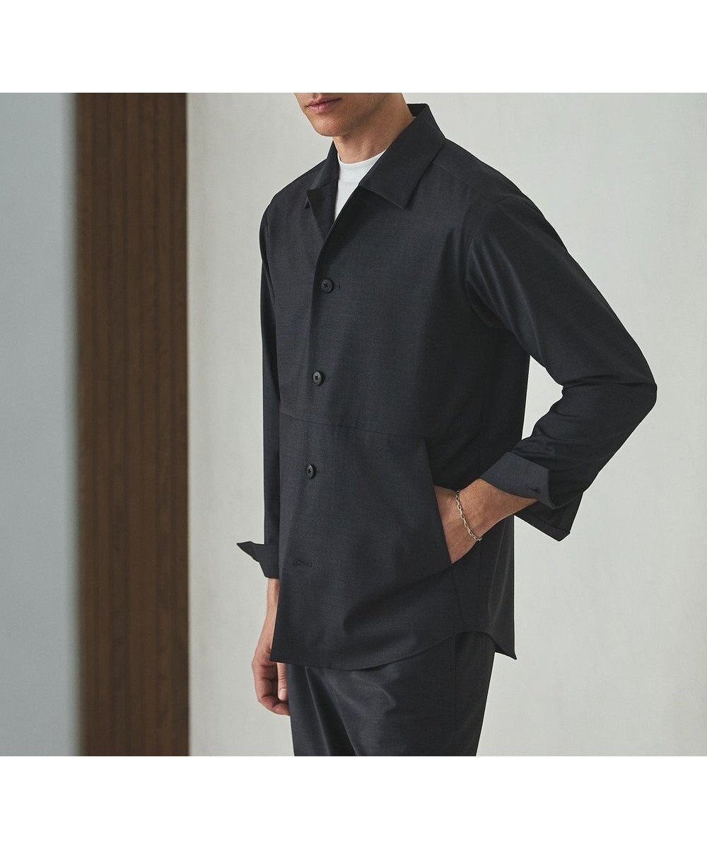 【五大陸/gotairiku / MEN】のカジュアルセットアップ対応【洗える/ストレッチ】YUNSA シャツアウター インテリア・キッズ・メンズ・レディースファッション・服の通販 founy(ファニー) 　ファッション　Fashion　メンズファッション　Fashion for Men　アウター　Men's Coats Outerwear　インナー　Innerwear　洗える　Machine Washable　シンプル　Simple, Minimal　ジャケット　Jacket, Outerwear　ストレッチ　Stretch, Stretchy Fabric　セットアップ　Set-Up, Coordinated Outfit　パターン　Pattern, Design Print　モダン　Modern, Contemporary　リラックス　Relax, Relaxed Fit　夏　Summer　エレガント 上品　Elegant　ビジネス 仕事 通勤　Business / Work / Commuting　グレー系|ID: prp329100004866994 ipo3291000000036254417