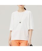 【自由区/JIYU-KU】の【接触冷感・UVカット・洗える】ストライプコットンハイゲージフレアスリーブ カットソー 人気、トレンドファッション・服の通販 founy(ファニー) ファッション Fashion レディースファッション Fashion for Women トップス・カットソー Cut & Sew Tops シャツ・ブラウス・オフィスカジュアル Elegant Blouses & Button-Ups ロングTシャツ・Tシャツ Longline T-Shirts & Tees カットソー・ベーシックTシャツ Cut-and-Sewn Tops / Stretch Tees & Basics カットソー Cut and Sewn Top コンパクト Compact, Small Size ストライプ Stripe, Striped Pattern ツイスト Tweed, Tweed Fabric ボックス Boxy, Box Shape ボトム Bottoms, Lower Wear ボーダー Border, Stripe 夏 Summer 春 Spring S/S・春夏 SS, Spring/Summer, Warm Season 洗える Machine Washable thumbnail オフ|ID: prp329100004867006 ipo3291000000036254477