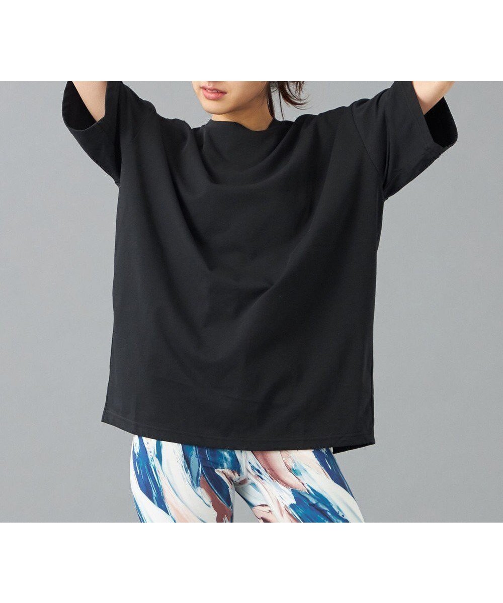 【チャコット/Chacott】のHandsomeCotton オーバーTシャツ インテリア・キッズ・メンズ・レディースファッション・服の通販 founy(ファニー) 　ファッション　Fashion　レディースファッション　Fashion for Women　トップス・カットソー　Cut & Sew Tops　シャツ・ブラウス・オフィスカジュアル　Elegant Blouses & Button-Ups　ロングTシャツ・Tシャツ　Longline T-Shirts & Tees　ショート　Short, Short Length　ジャケット　Jacket, Outerwear　ストレッチ　Stretch, Stretchy Fabric　デニム　Denim, Jeans Material　パーカー　Hoodie, Parka　ビッグ　Big, Oversized　リラックス　Relax, Relaxed Fit　レギンス　Leggings, Stretch Pants　ブラック|ID: prp329100004867008 ipo3291000000036254490