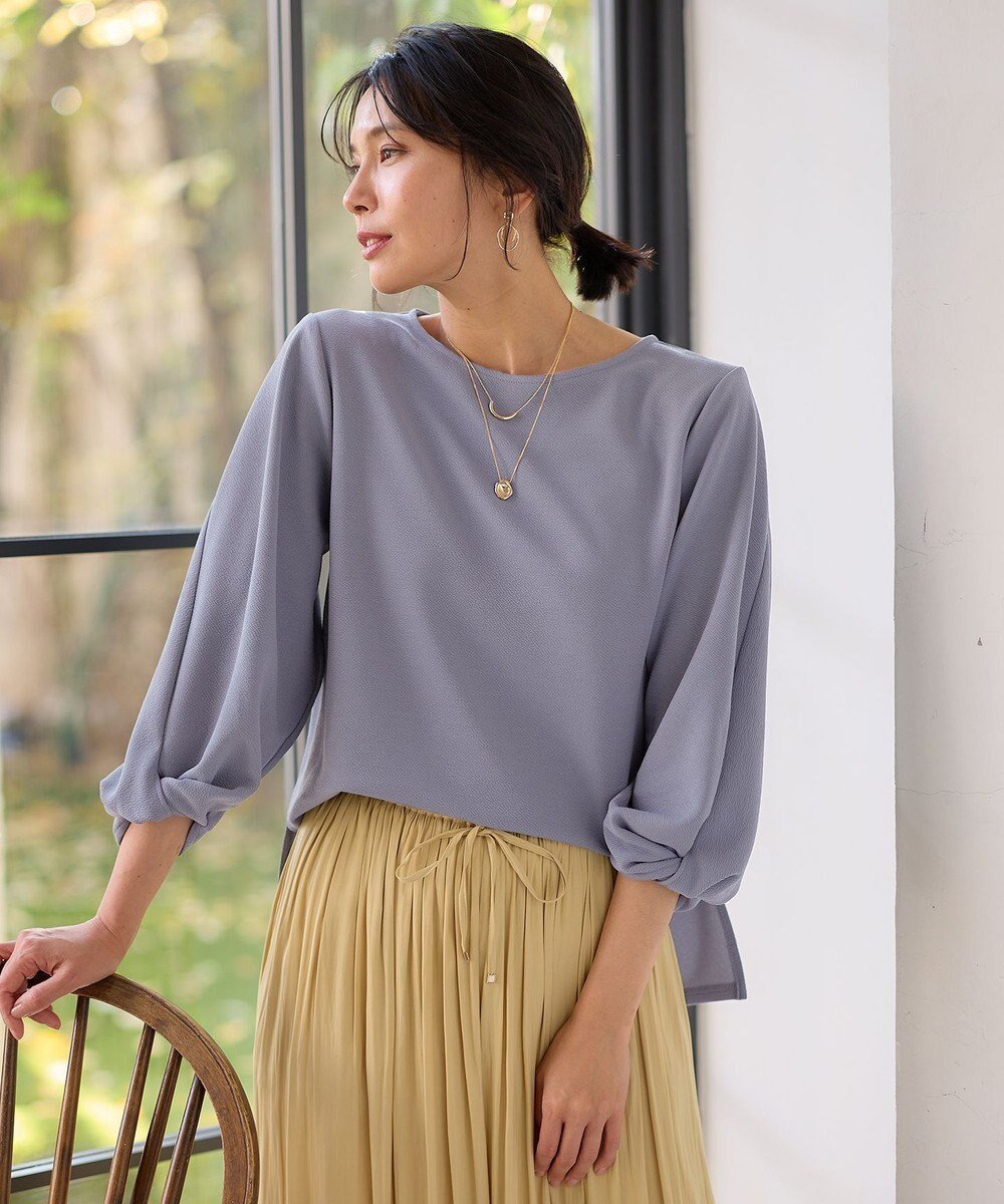 【エニー/ANY】のジャガード袖ねじりプルオーバー インテリア・キッズ・メンズ・レディースファッション・服の通販 founy(ファニー) ファッション Fashion レディースファッション Fashion for Women トップス・カットソー Cut & Sew Tops シャツ・ブラウス・オフィスカジュアル Elegant Blouses & Button-Ups ロングTシャツ・Tシャツ Longline T-Shirts & Tees カジュアルプルオーバー・ニットトップス Pullovers & Knit Tops / Casual Pullovers カットソー・ベーシックTシャツ Cut-and-Sewn Tops / Stretch Tees & Basics おすすめ Recommended / Our Picks エレガント 上品 Elegant オケージョン Occasion Wear カットソー Cut and Sewn Top スリット Slit, Slit Detail デニム Denim, Jeans Material フラット Flat, Flat Shoes 夏 Summer 春 Spring S/S・春夏 SS, Spring/Summer, Warm Season サックス|ID: prp329100004867014 ipo3291000000036254519