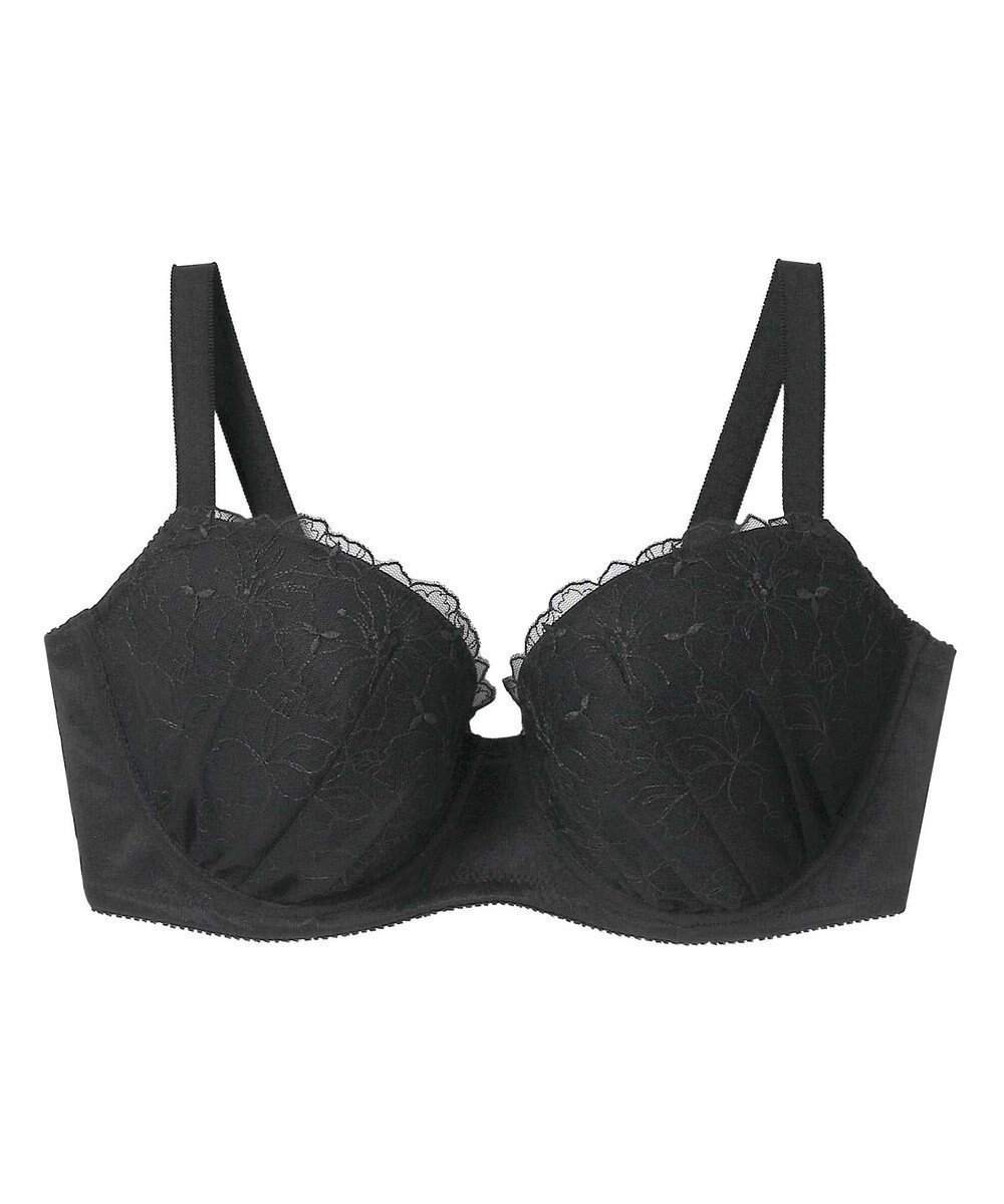 【アンフィ/AMPHI】のブラジャー グラマーさんにおすすめ 脇高設計 【しっかりささえてすっきり脇寄せブラ】 バストふっくら立体的 Gカップまで対応 アンダー95まで展開 BBJ302 アンフィ/ワコール インテリア・キッズ・メンズ・レディースファッション・服の通販 founy(ファニー) 　ファッション　Fashion　レディースファッション　Fashion for Women　アンダー　Underwear Essentials　ブラジャー　Bra, Lingerie　ラップ　Wrap, Wrap Design　ワイヤー　Wire, Wired Bra　おすすめ　Recommended / Our Picks　ブラック|ID: prp329100004867016 ipo3291000000036254542