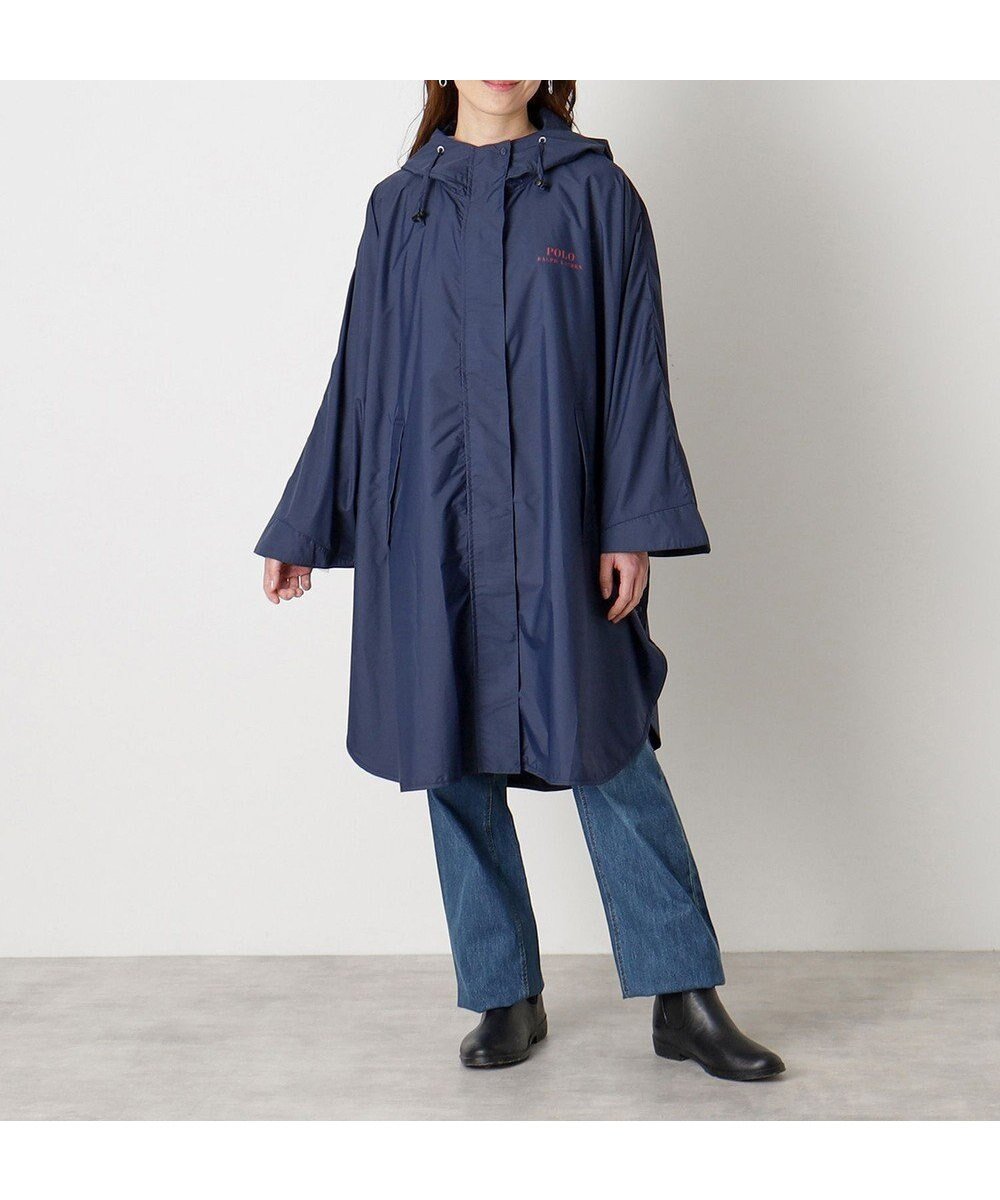 【ムーンバット/MOONBAT】のPOLO RALPH LAUREN レインポンチョ レインベア 50デニール生地/着丈98cm 収納袋付き インテリア・キッズ・メンズ・レディースファッション・服の通販 founy(ファニー) 　ファッション　Fashion　レディースファッション　Fashion for Women　アウター　Coat / Outerwear Collection　コート・ロングコート・ピーコート　Long Coats, Peacoats & More　ポンチョ・ケープコート　Ponchos & Capes　アイビー　Ivy Pattern　ニューヨーク　New York, NYC Style　ポンチョ　Poncho, Cape Style　ネイビーブルー|ID: prp329100004867019 ipo3291000000036254553