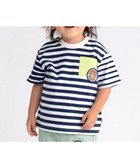 【ミキハウスホットビスケッツ/MIKI HOUSE HOT BISCUITS / KIDS】の【80-120cm】 ポケット付き 先染め ボーダー柄 半袖Tシャツ 人気、トレンドファッション・服の通販 founy(ファニー) ファッション Fashion キッズファッション Fashion for Kids トップス・カットソー Cut & Sew Tops カットソー Cut and Sewn Top シンプル Simple, Minimal ボーダー Border, Stripe ポケット Pocket, Pocket Detail 半袖 Short Sleeve, Half Sleeve 夏 Summer 定番 Standard, Basic Item 春 Spring S/S・春夏 SS, Spring/Summer, Warm Season thumbnail 紺|ID: prp329100004867029 ipo3291000000036254583