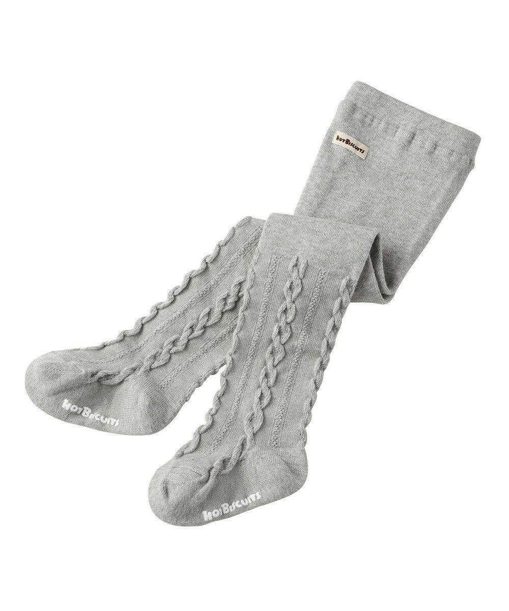 【ミキハウスホットビスケッツ/MIKI HOUSE HOT BISCUITS / KIDS】の【70-120cm】 ケーブル柄タイツ インテリア・キッズ・メンズ・レディースファッション・服の通販 founy(ファニー) ファッション Fashion キッズファッション Fashion for Kids ストッキング Stockings, Sheer Tights タイツ Tights, Legwear エレガント 上品 Elegant A/W・秋冬 Autumn/Winter 防寒 Cold Protection, Winter-Ready グレー|ID: prp329100004867037 ipo3291000000036254621