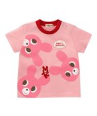 【ミキハウスホットビスケッツ/MIKI HOUSE HOT BISCUITS / KIDS】のひょっこりキャラクター 半袖Tシャツ 人気、トレンドファッション・服の通販 founy(ファニー) ファッション Fashion キッズファッション Fashion for Kids トップス・カットソー Cut & Sew Tops カットソー Cut and Sewn Top キャラクター Character, Licensed Characters プリント Print, Printed Pattern 半袖 Short Sleeve, Half Sleeve 夏 Summer 春 Spring S/S・春夏 SS, Spring/Summer, Warm Season thumbnail ピンク|ID: prp329100004867040 ipo3291000000036254630