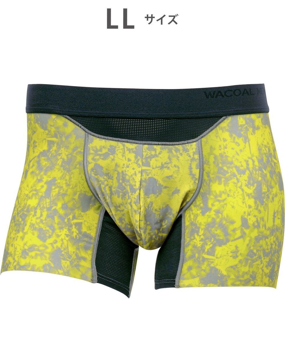 【ワコール/Wacoal / MEN】のWACOAL MEN 【ダブルエアスルーパンツ】 ボクサーパンツ 風が通ってムレ軽減。 フロント快適グラマラス フリーなカッティング(裾部分) 前閉じ 下着 メンズ WT3323 /ワコールメン インテリア・キッズ・メンズ・レディースファッション・服の通販 founy(ファニー) 　ファッション　Fashion　メンズファッション　Fashion for Men　ボトムス　Bottoms　アンダー　Underwear Essentials　カッティング　Cutting Detail　グラフィック　Graphic, Graphic Design　抗菌　Antibacterial, Bacteria-Resistant　ストレッチ　Stretch, Stretchy Fabric　トレンド　Trend, Trending Now　フィット　Fit, Slim Fit　フロント　Front, Front Design　メンズ　Men's, Menswear　モノトーン　Monotone, Black and White　イエロー|ID: prp329100004867048 ipo3291000000036254674