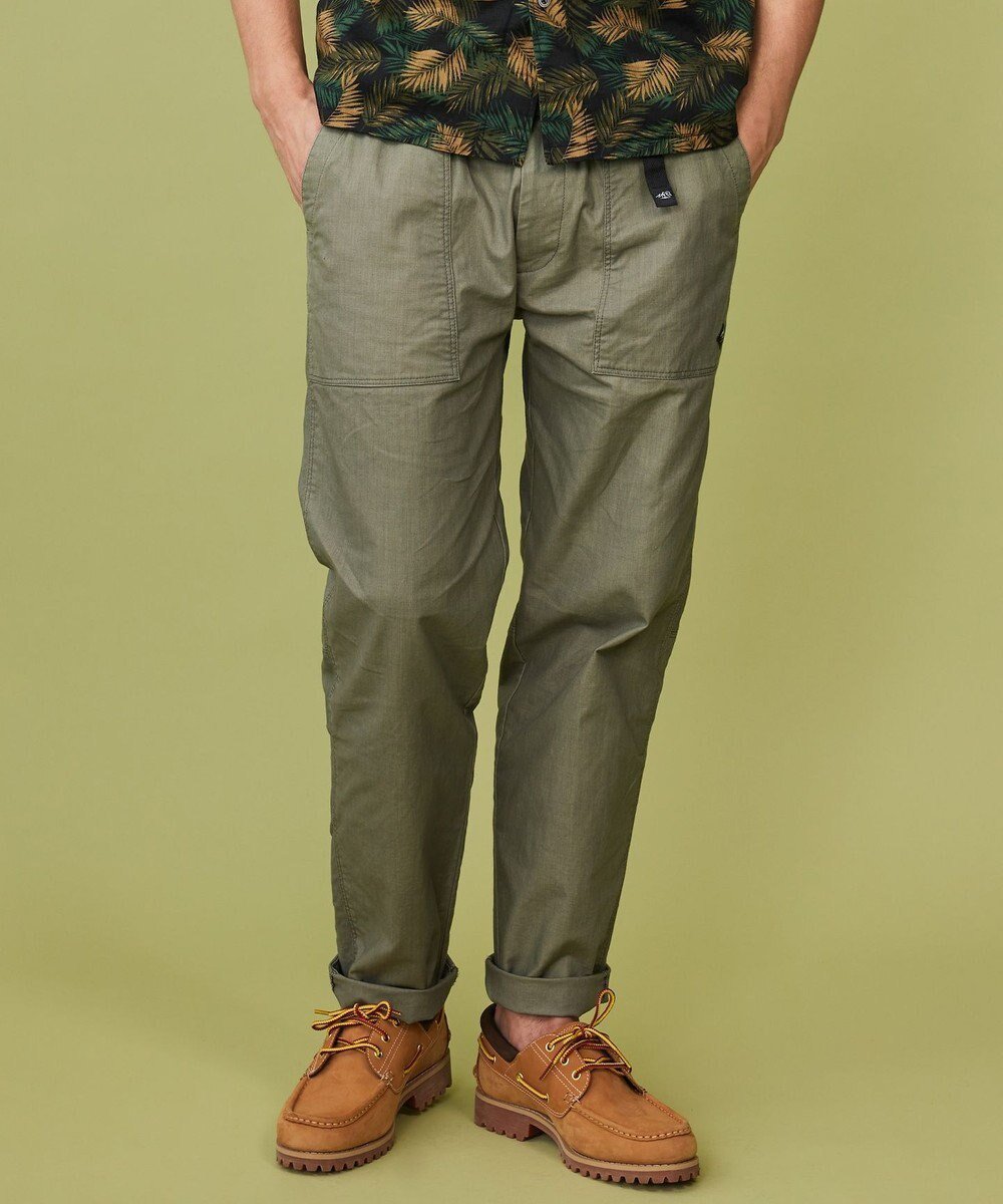 【ジョセフ アブード マウンテン/JOSEPH ABBOUD MOUNTAIN】の【JAPANファブリック/ストレッチ】ビックライズストレッチ ベイカー パンツ インテリア・キッズ・メンズ・レディースファッション・服の通販 founy(ファニー) 　ファッション　Fashion　レディースファッション　Fashion for Women　パンツ　Pants & Trousers　アウトドア　Outdoor Clothing　ヴィンテージ　Vintage Style　ストレッチ　Stretch, Stretchy Fabric　ファブリック　Fabric, Textile　無地　Plain, Solid Color　カーキ系|ID: prp329100004867052 ipo3291000000036254691