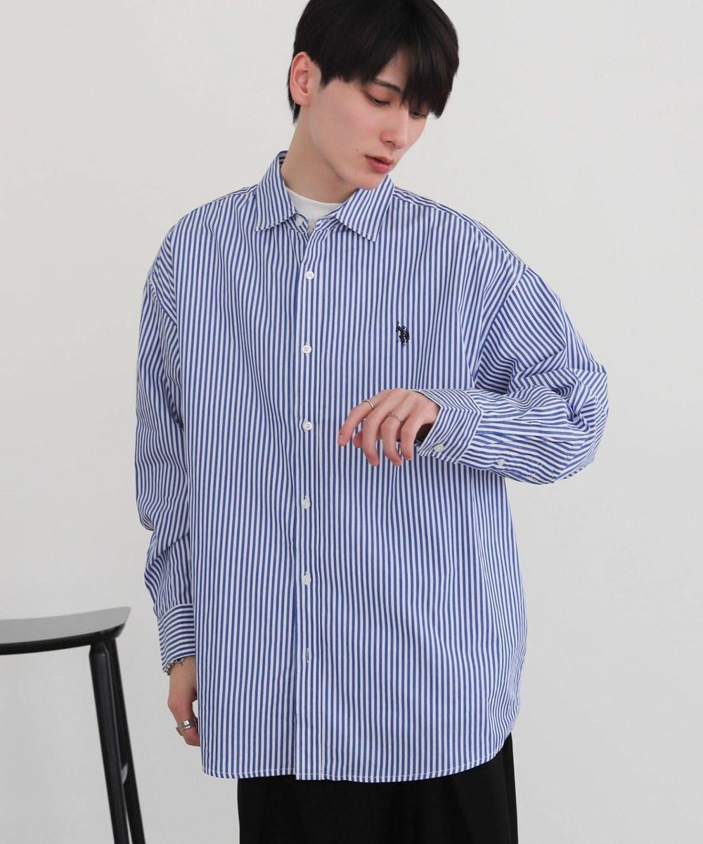 【ウィゴー/WEGO / MEN】の別注USPOLOシャツ インテリア・キッズ・メンズ・レディースファッション・服の通販 founy(ファニー) 　ファッション　Fashion　メンズファッション　Fashion for Men　トップス・カットソー　Cut & Sew Tops　メンズシャツ　Shirts　春　Spring　秋　Autumn　キャミ　Camisole, Cami Top　ギンガム　Gingham, Gingham Fabric　シンプル　Simple, Minimal　スタイリッシュ　Stylish, Fashionable　ストライプ　Stripe, Striped Pattern　スマホ　Smartphone, Mobile Device　スラックス　Slacks, Dress Pants　チェック　Check, Plaid, Tartan　デニム　Denim, Jeans Material　定番　Standard, Basic Item　長袖　Long Sleeve, Full Sleeve　ベーシック　Basic, Essential　別注　Limited Edition, Custom Order　羽織　Haori, Light Jacket　無地　Plain, Solid Color　ワンポイント　One Point, Statement Accent　冬　Winter / This Winter　S/S・春夏　SS, Spring/Summer, Warm Season　夏　Summer　柄1|ID: prp329100004867053 ipo3291000000036254696