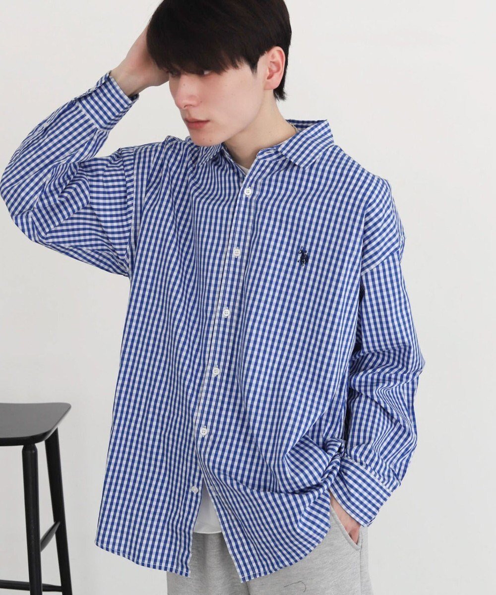 【ウィゴー/WEGO / MEN】の別注USPOLOシャツ インテリア・キッズ・メンズ・レディースファッション・服の通販 founy(ファニー) 　ファッション　Fashion　メンズファッション　Fashion for Men　トップス・カットソー　Cut & Sew Tops　メンズシャツ　Shirts　春　Spring　秋　Autumn　キャミ　Camisole, Cami Top　ギンガム　Gingham, Gingham Fabric　シンプル　Simple, Minimal　スタイリッシュ　Stylish, Fashionable　ストライプ　Stripe, Striped Pattern　スマホ　Smartphone, Mobile Device　スラックス　Slacks, Dress Pants　チェック　Check, Plaid, Tartan　デニム　Denim, Jeans Material　定番　Standard, Basic Item　長袖　Long Sleeve, Full Sleeve　ベーシック　Basic, Essential　別注　Limited Edition, Custom Order　羽織　Haori, Light Jacket　無地　Plain, Solid Color　ワンポイント　One Point, Statement Accent　冬　Winter / This Winter　S/S・春夏　SS, Spring/Summer, Warm Season　夏　Summer　柄2|ID: prp329100004867053 ipo3291000000036254697