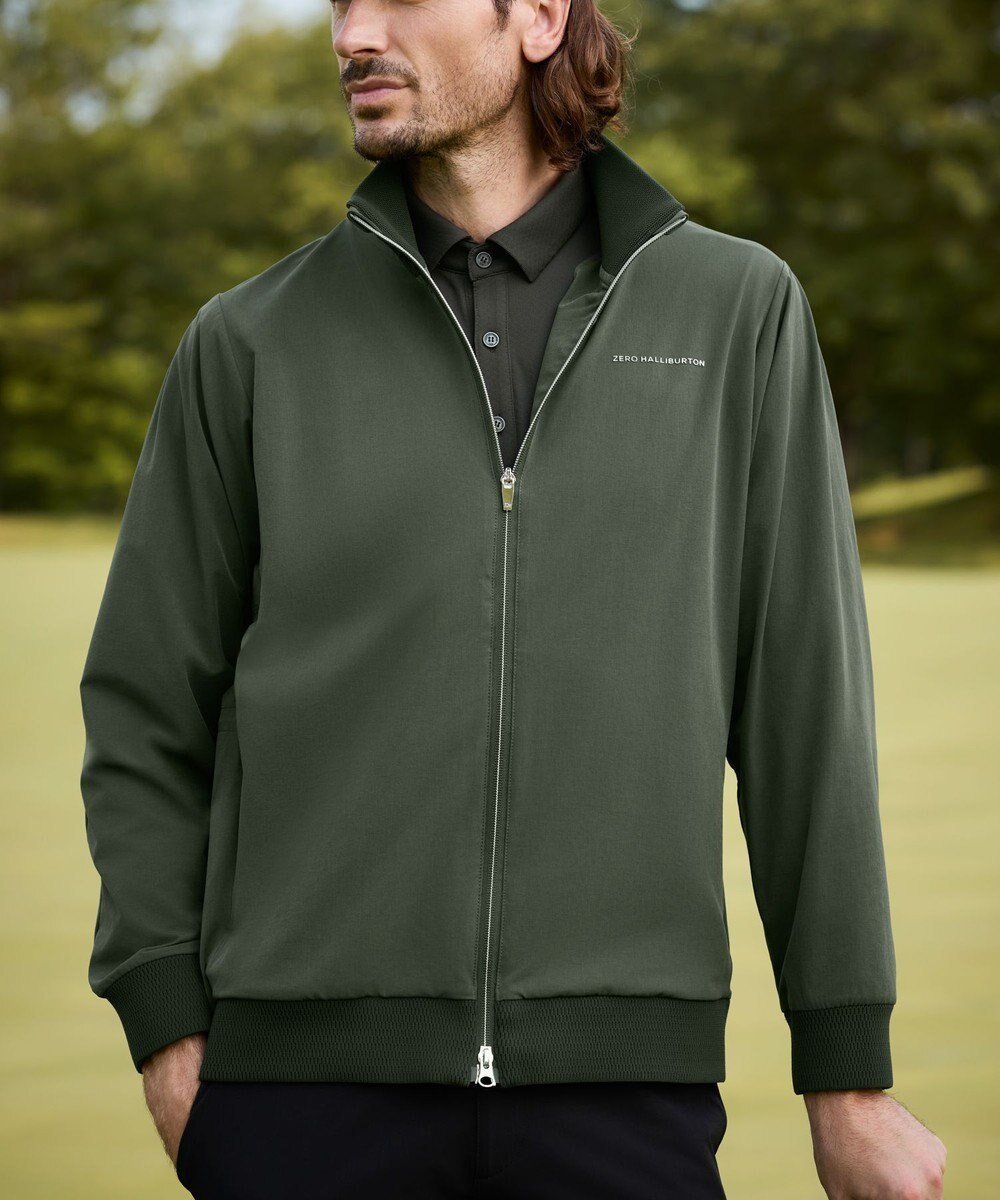 【ゼロハリバートン/ZERO HALLIBURTON / MEN】の【撥水・UVカット】 フルジップジャケット ZHG-M5A1a 85106 インテリア・キッズ・メンズ・レディースファッション・服の通販 founy(ファニー) 　ファッション　Fashion　メンズファッション　Fashion for Men　アウター　Men's Coats Outerwear　ブルゾンジャケット / カジュアルアウター　Bomber Jackets & Blousons　コンパクト　Compact, Small Size　シルバー　Silver, Metallic Silver　シンプル　Simple, Minimal　ジャケット　Jacket, Outerwear　スタイリッシュ　Stylish, Fashionable　ストレッチ　Stretch, Stretchy Fabric　セットアップ　Set-Up, Coordinated Outfit　ブルゾン　Blouson, Bomber Jacket　メタリック　Metallic, Shiny Finish　A/W・秋冬　Autumn/Winter　エレガント 上品　Elegant　カーキ|ID: prp329100004867064 ipo3291000000036254736