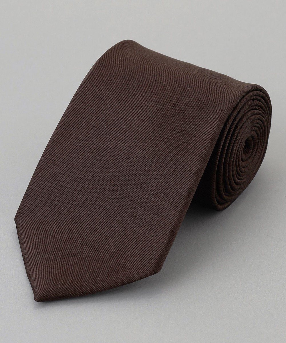 【五大陸/gotairiku / MEN】の定番【日本製】シルク ネクタイ_無地 インテリア・キッズ・メンズ・レディースファッション・服の通販 founy(ファニー) 　ファッション　Fashion　メンズファッション　Fashion for Men　シルク　Silk, 100% Silk　スーツ　Suit, Formalwear　定番　Standard, Basic Item　無地　Plain, Solid Color　日本製　Made In Japan　ダークブラウン系|ID: prp329100004867067 ipo3291000000036254745