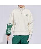 【ピーダブリュサーキュラス/PW CIRCULUS / MEN】の【MEN】ハーフジップ 裏毛スウェットトップス ゴルフ 人気、トレンドファッション・服の通販 founy(ファニー) ファッション Fashion メンズファッション Fashion for Men トップス・カットソー Cut & Sew Tops ゴルフ Golf スウェット / スエット Sweatshirt, Sweatwear フロント Front, Front Design モックネック Mock Neck, Short Turtleneck ワンポイント One Point, Statement Accent 夏 Summer 春 Spring S/S・春夏 SS, Spring/Summer, Warm Season thumbnail アイボリー系|ID: prp329100004867073 ipo3291000000036254767