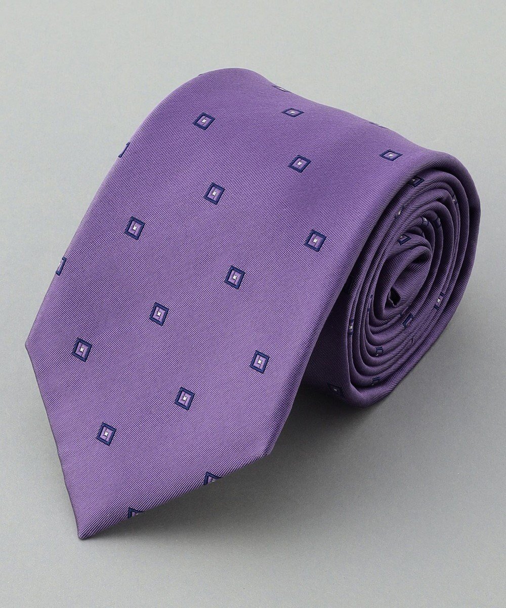 【五大陸/gotairiku / MEN】のGOTAIRIKU別注【日本製】シルク ネクタイ_小紋柄 インテリア・キッズ・メンズ・レディースファッション・服の通販 founy(ファニー) 　ファッション　Fashion　メンズファッション　Fashion for Men　春　Spring　コレクション　Collection, Seasonal Line　シルク　Silk, 100% Silk　スーツ　Suit, Formalwear　別注　Limited Edition, Custom Order　S/S・春夏　SS, Spring/Summer, Warm Season　日本製　Made In Japan　夏　Summer　2026年　2026　パープル系8|ID: prp329100004867077 ipo3291000000036254792
