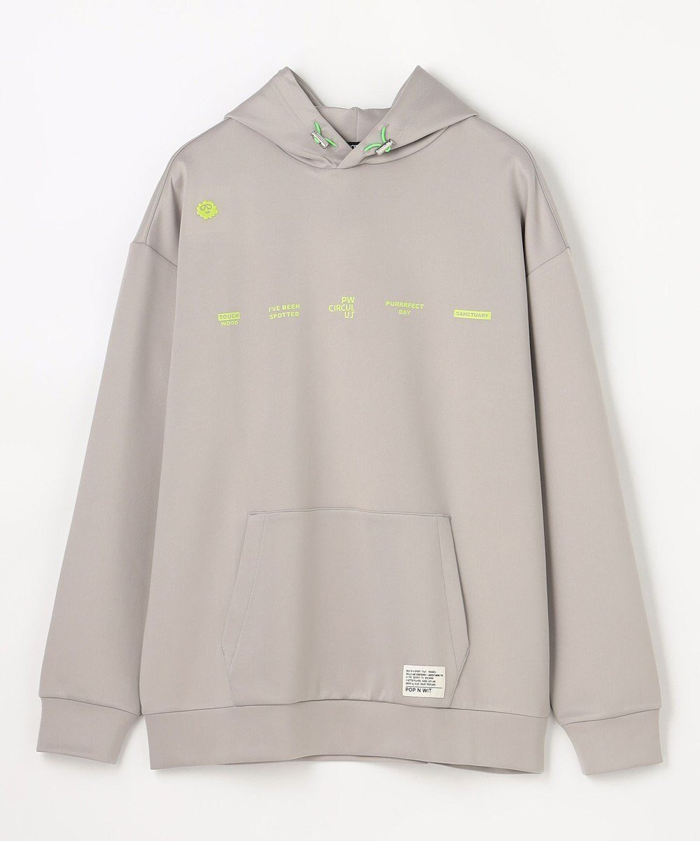 【ピーダブリュサーキュラス/PW CIRCULUS / MEN】の【MEN】リラクシングジャージーフーディ ゴルフ インテリア・キッズ・メンズ・レディースファッション・服の通販 founy(ファニー) 　ファッション　Fashion　メンズファッション　Fashion for Men　トップス・カットソー　Cut & Sew Tops　春　Spring　グラフィック　Graphic, Graphic Design　コンパクト　Compact, Small Size　軽量　Lightweight, Ultra Light　シンプル　Simple, Minimal　スウェット / スエット　Sweatshirt, Sweatwear　ストレッチ　Stretch, Stretchy Fabric　とろみ　Fluid, Flowy Fabric　人気　Popular, Best Seller　フロント　Front, Front Design　プリント　Print, Printed Pattern　ラバー　Rubber, Rubber Sole　S/S・春夏　SS, Spring/Summer, Warm Season　夏　Summer　エレガント 上品　Elegant　ゴルフ　Golf　グレー系|ID: prp329100004867078 ipo3291000000036254795