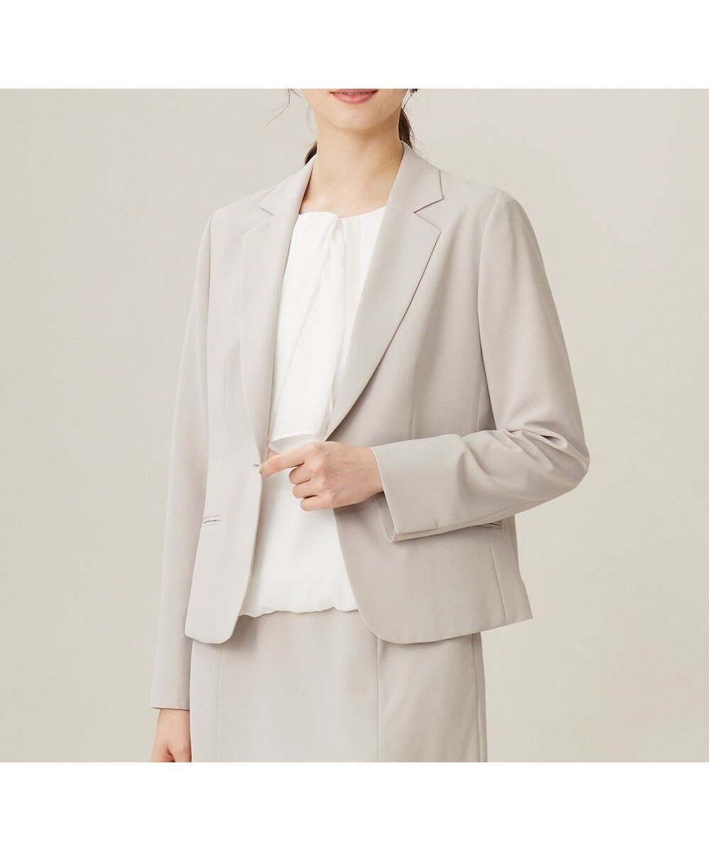 【自由区/JIYU-KU】の【セットアップ対応・UVカット・接触冷感・洗える】ライトストレッチテーラード ジャケット インテリア・キッズ・メンズ・レディースファッション・服の通販 founy(ファニー) 　ファッション　Fashion　レディースファッション　Fashion for Women　アウター　Coat / Outerwear Collection　レディースジャケット・軽アウター　Jackets　テーラードジャケット / 通勤・きれいめスタイル　Tailored Jackets & Blazers　おすすめ　Recommended / Our Picks　ウォッシャブル　Machine Washable　コンパクト　Compact, Small Size　ジャケット　Jacket, Outerwear　ストレッチ　Stretch, Stretchy Fabric　セットアップ　Set-Up, Coordinated Outfit　ベーシック　Basic, Essential　夏　Summer　定番　Standard, Basic Item　春　Spring　S/S・春夏　SS, Spring/Summer, Warm Season　洗える　Machine Washable　ベージュ|ID: prp329100004867087 ipo3291000000036254952