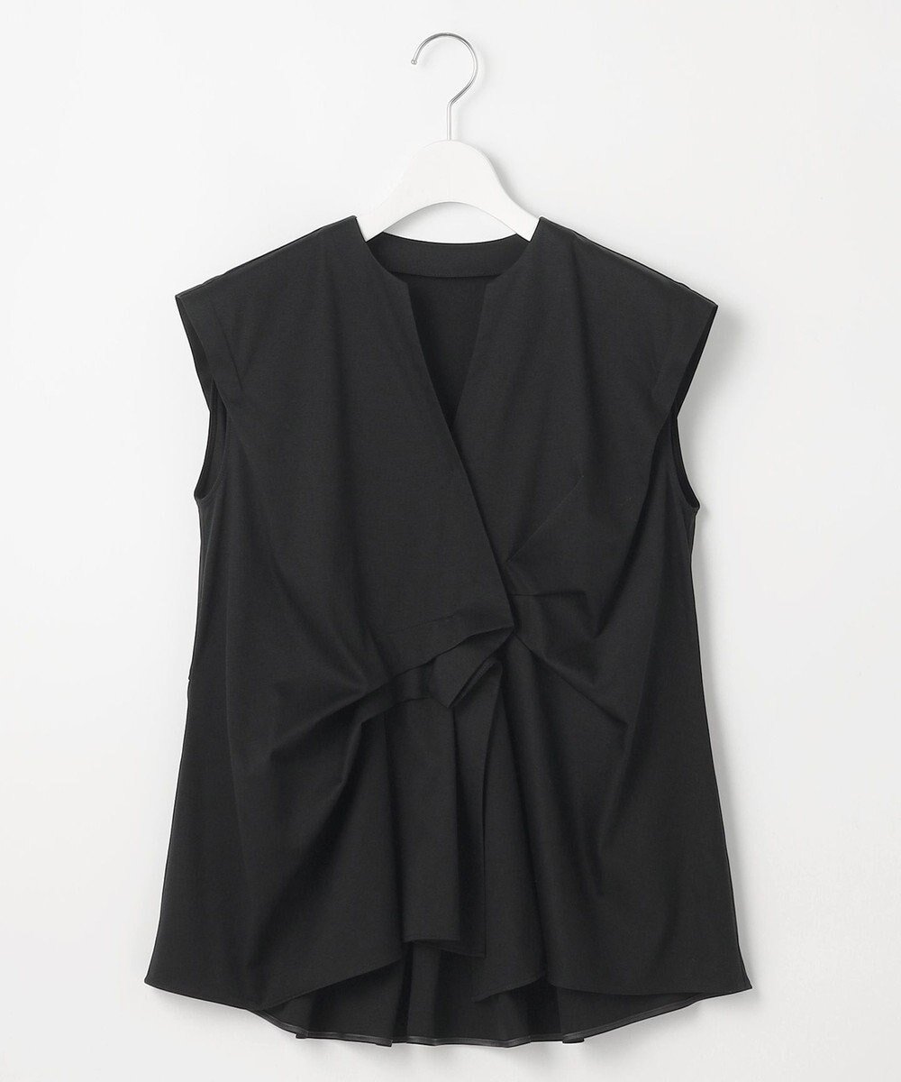 【23区/NIJYUSANKU】の【GOLD LABEL】ファインスムースジャージー カシュクールデザイン カットソー 人気、トレンドファッション・服の通販 founy(ファニー) 　ファッション　Fashion　レディースファッション　Fashion for Women　トップス・カットソー　Cut & Sew Tops　シャツ・ブラウス・オフィスカジュアル　Elegant Blouses & Button-Ups　ロングTシャツ・Tシャツ　Longline T-Shirts & Tees　カットソー・ベーシックTシャツ　Cut-and-Sewn Tops / Stretch Tees & Basics　春　Spring　秋　Autumn　カットソー　Cut and Sewn Top　コンパクト　Compact, Small Size　シンプル　Simple, Minimal　なめらか　Smooth, Silky Texture　フォルム　Silhouette, Form　フレア　Flare, Flared　ボトム　Bottoms, Lower Wear　ワイド　Wide, Wide Fit　S/S・春夏　SS, Spring/Summer, Warm Season　夏　Summer　エレガント 上品　Elegant　2025年　2025　2025春夏・S/S　Spring/Summer 2025 SS25　 other-1|ID: prp329100004867089 ipo3291000000036255004